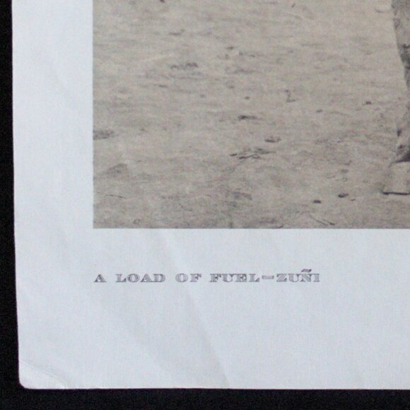 A LOAD OF FUEL - ZUÑI  #70 Edward Sheriff Curtis Print - Picture 12 of 15